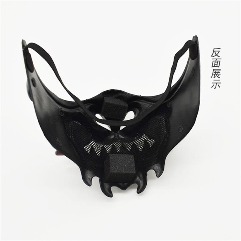 Masquerade Mask Halloween Costume Mask Half Face Mask Japanese Mask Party Mask Devil Samurais Mask Carnivals Mask