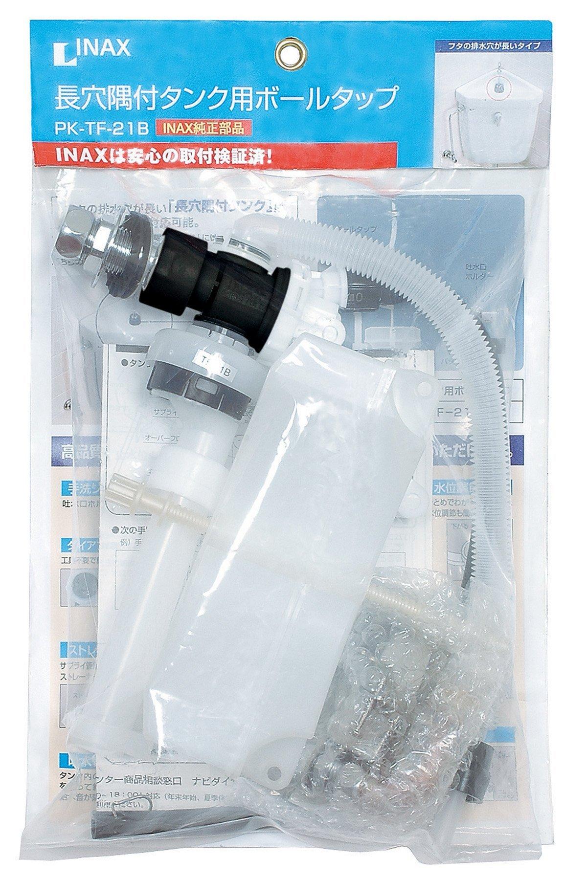 

LIXIL INAX Кран для угловых многошаровых бачков с прорезью, PK-TF-21B белый