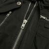 Damen Lässige Schwarze Kapuzenjacke Reißverschluss Oberteil Gerippter Strickkragen Langarm Herbst Winter Streetwear Y2K Stil Oberbekleidung