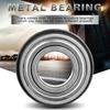 10 Pcs Double Shielded Flanged Ball Bearings Portable Metal Assemblies Deep Groove  Glider Rocker