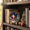 Educational Art Supplies Christmas Ornament DIY Coloring Kit Wooden Kit with Stand Paint Parent Child Craft Activities Strip And Brushes,