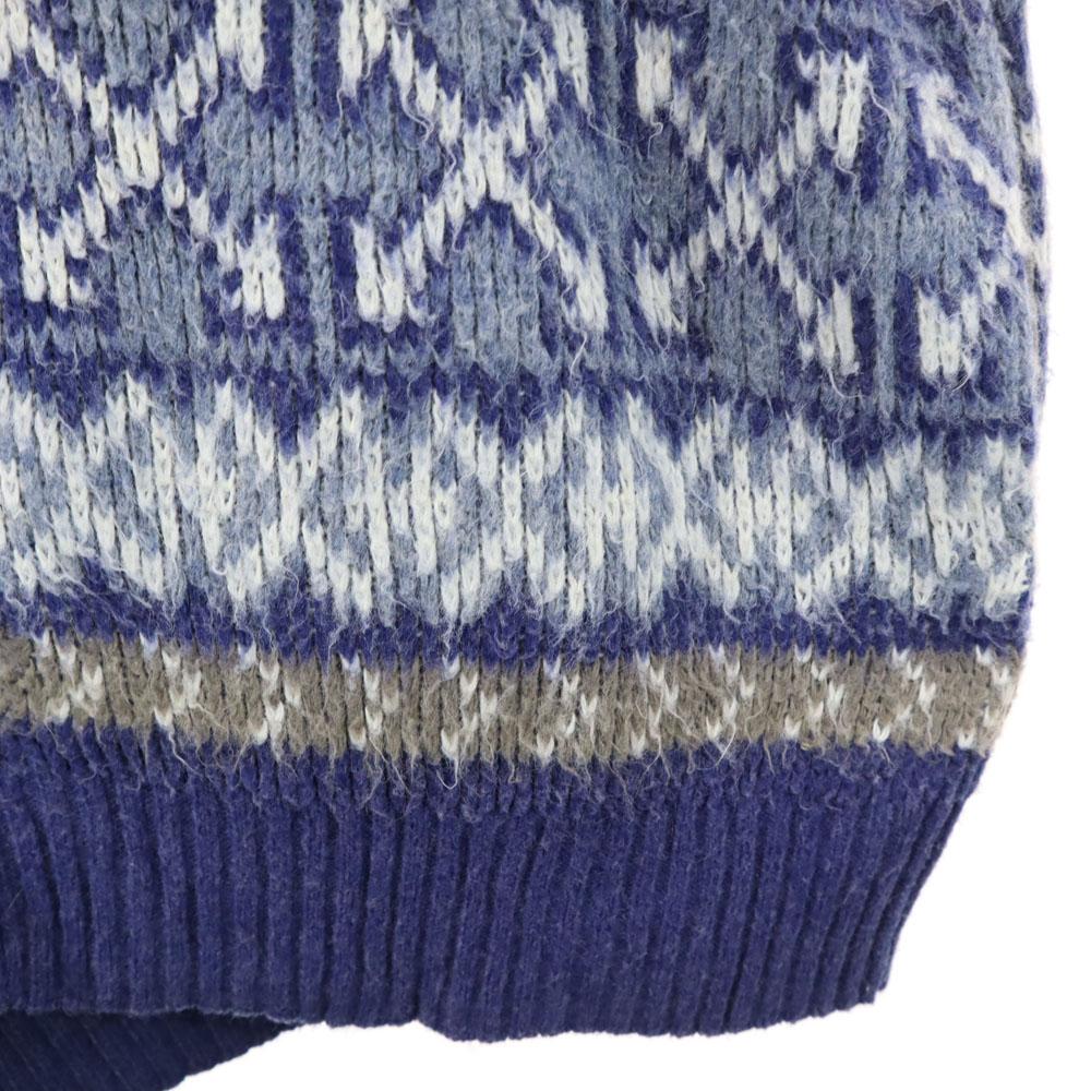 LONDON FOG 70. léta 80. léta Vyrobeno v USA Severský vzor Rolák Pletená bunda Pánská Použitá