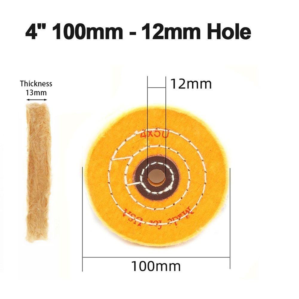 1Pcs Angle Grinder Accessory Polishing Wheel Abrasive Tool Cotton Pad  For Metal Jewelry Polishing