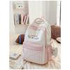 Lightweight and largecapacity backpack, new Japanese ins, highvalue, fresh and sweet plaid, junior high school schoolbag.