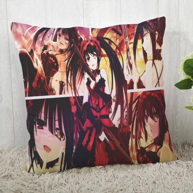 DATE A LIVE Pillow Cover Customize Pillow Case Modern Home Decorative Pillowcase For Living Room 45X45cm A19.12.13