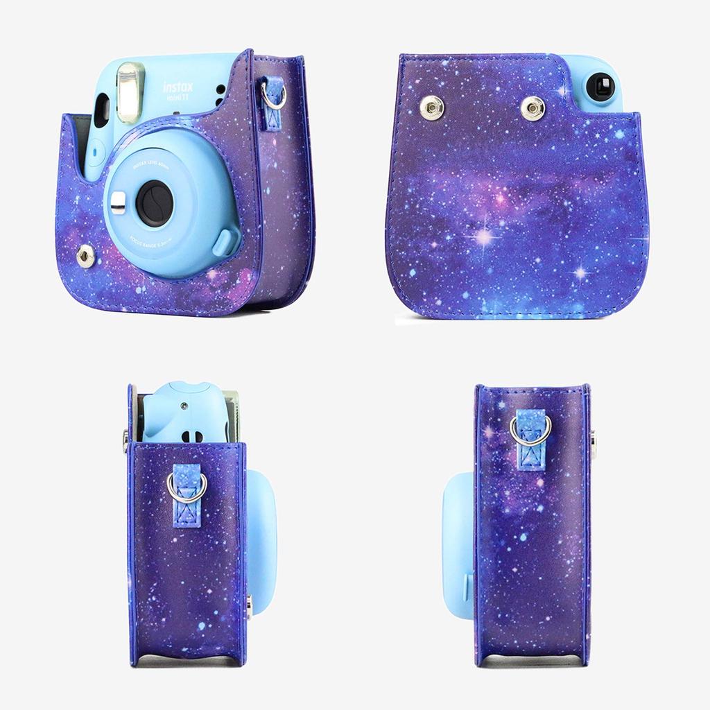 Rieibi Cheki Instax Mini 12 Cheki Mini 11 Fujifilm Cheki Instax Mini 9 Instax Mini 8 Camera Cheki Protective Cute Camera Bag with Shoulder Drop Full