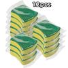 24pcs Highly Absorbent Cleaning Sponges Individually Wrapped Pot Rust Stain Sponge Brush Kitchen Grease Cleaner Household