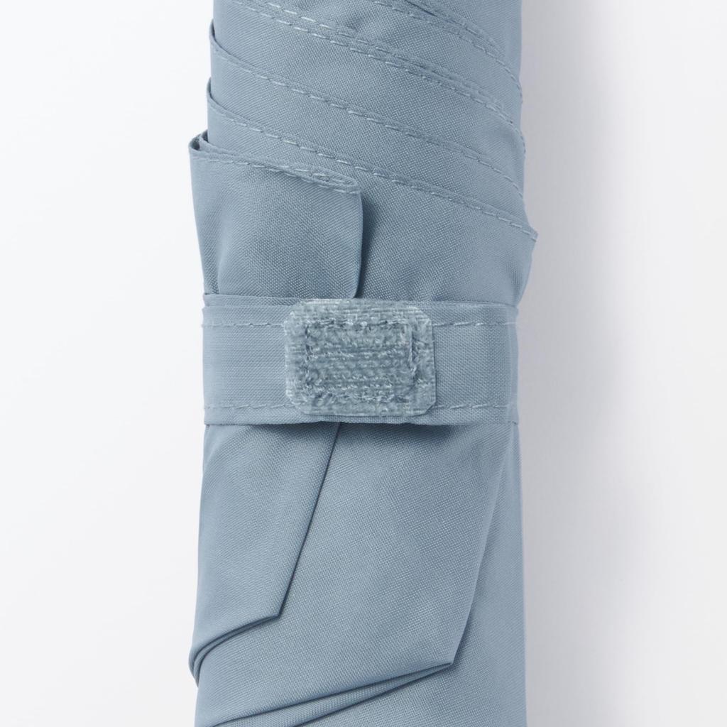 MUJI Lightweight Folding Umbrella for Sun and Unisex Smoky 50cm Rain, Adult, DEA03A5S, Blue,