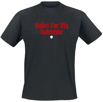 Bullet for My Valentine Knives Cut Divide Skull Rose Logo Print Cotton TShirt Metalcore Streetwear Unisex Crew Neck Tee