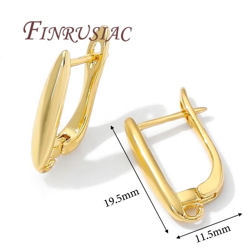 

18K Gold Plated Earwire Fixtures,Earrings Fasteners,Anti-Allergy Earring Hooks Clasps Accessories,DIY Jewelry Making Supplies 1 pair