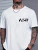 Unisex Crew Neck Tee Ak47 Stylized Logo Chest Graphic Print Short Sleeve Oversized Male Daily Casual Soft Breathable Basic Wear Top
