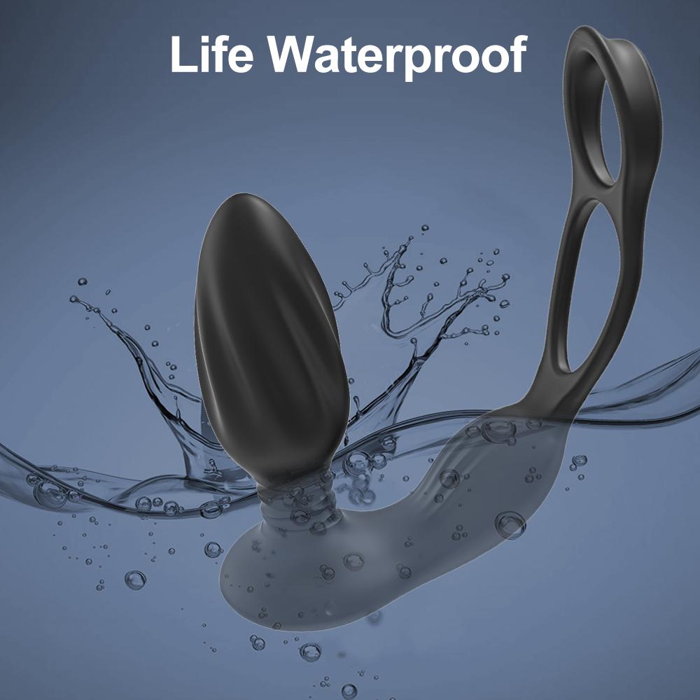 Vibrator pentru masaj pentru prostată Butt Plug Vibrator anal Telecomanda fără fir Jucării sexuale pentru femei Fund Dildo anal Prostata stimulează fundul