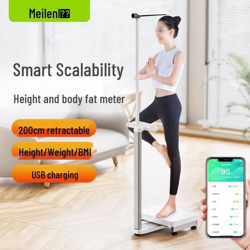 Meilen Smart Bluetooth Body Fat and Height Scale