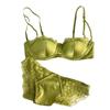 French-style lace thin soft underwire bra for women with small busts, enhancing and anti-sagging, breathable and comfortable bra set, new model