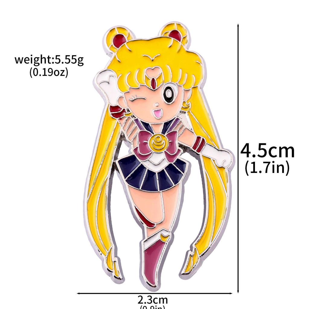 Sailor Moon Usagi Tsukino Magical Transformation Necklace Keychain Anime Pendant