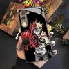 Anime Black Clover Telefon Kılıfı Samsung Galaxy S25 S24 S23 S22 S20 S21 Note20 Ultra Plus Fe İçin Renkli Gümüş Kapak