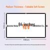 84-inch 16:9 Wall-Mounted White Soft Projector Screen