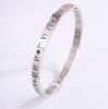 High-End Roman Jingle Titanium Steel Bracelet for Girls - Diamond-Studded, Non-Fading