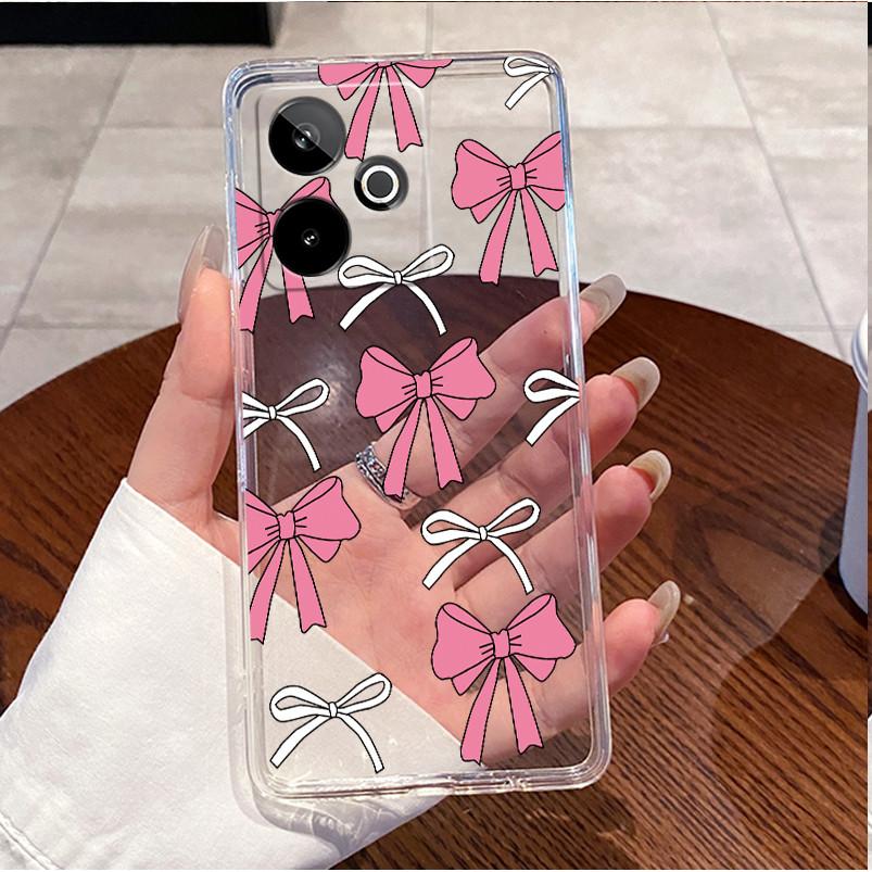 Phone Case For Realme GT 7 7T GT7 Pro 5G Casing Clear TPU Soft Silicone Case Luxury Cute Love Heart Rabbit Funny Back Cover