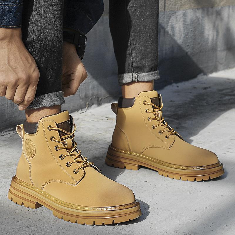 Men's and Women's Short Boots Ankle Boots Retro Tooling Boots Casual Shoes