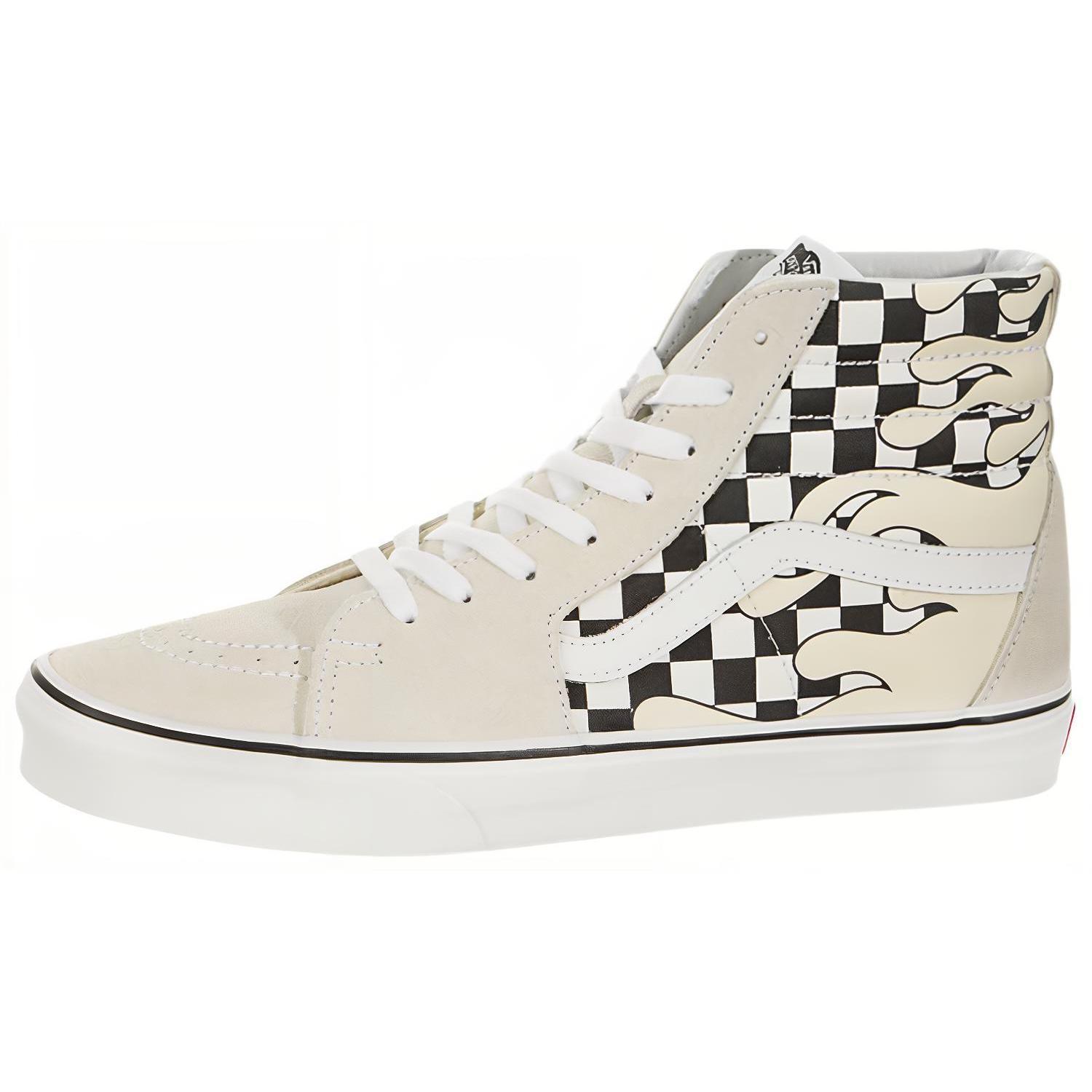 Vans SK8 Hi Клетка Пламя VN0A38GERX7 34.5 белый