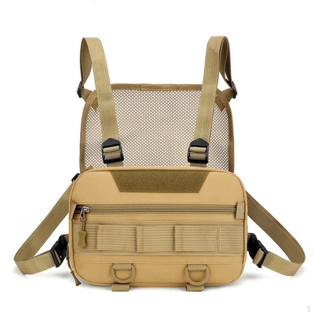 Hands Chest Bag with Harness | Breathable Mesh Back Panel, Bag, for biking