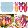Carrot Shape Hair Clip Mold Small Hair Accessories Moulds Silicone Texture Suitable for Home and School Workshops