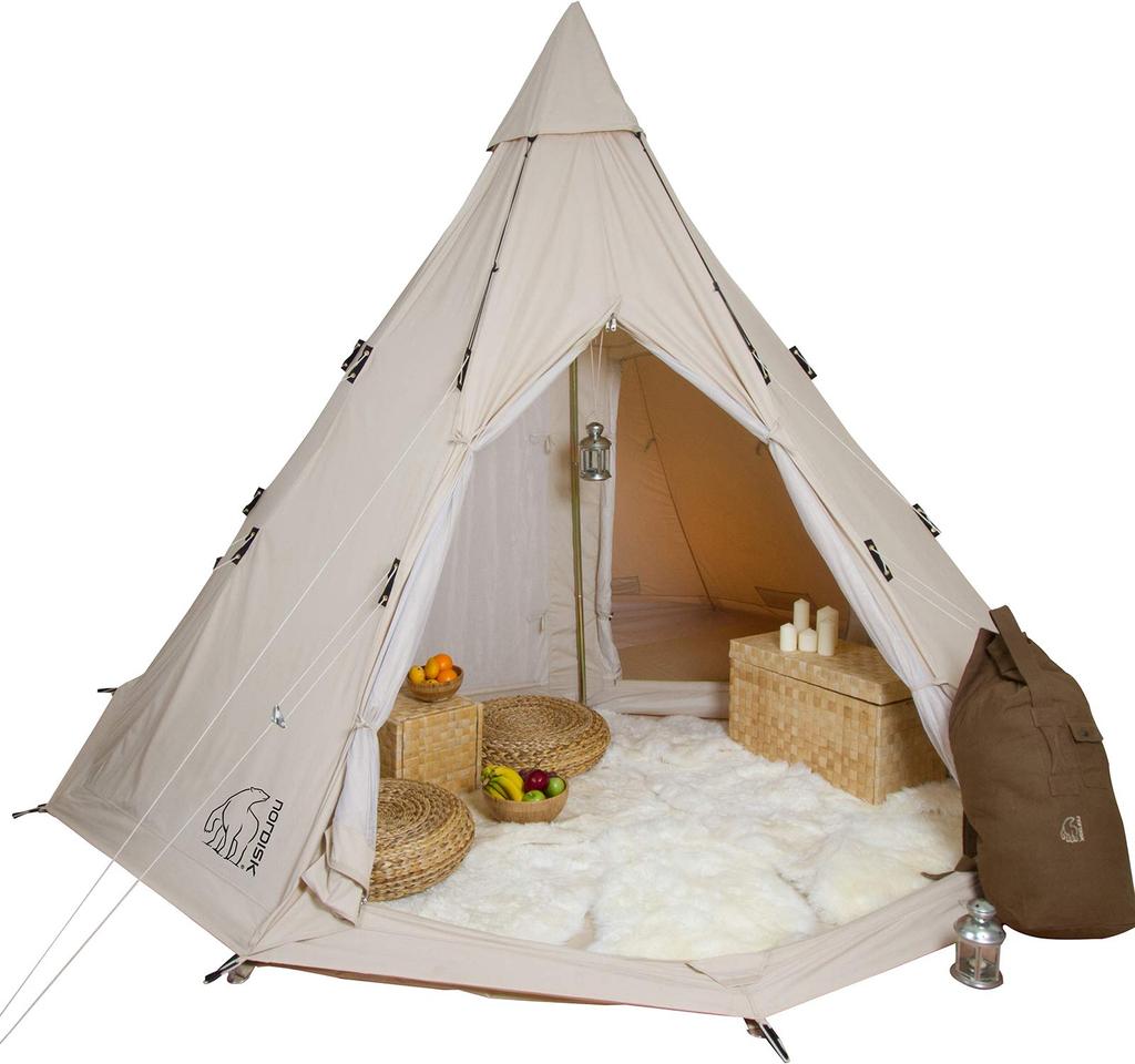 Venkovní stan NORDISK Alheim White pro 6 osob Japonec 242013 12.6 [Originální produkt]