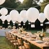 12-Pack Hanging Hot Air Balloon White Paper Lantern Set DIY Craft Wedding Birthday Engagement Party Home Classroom Hanging Decor