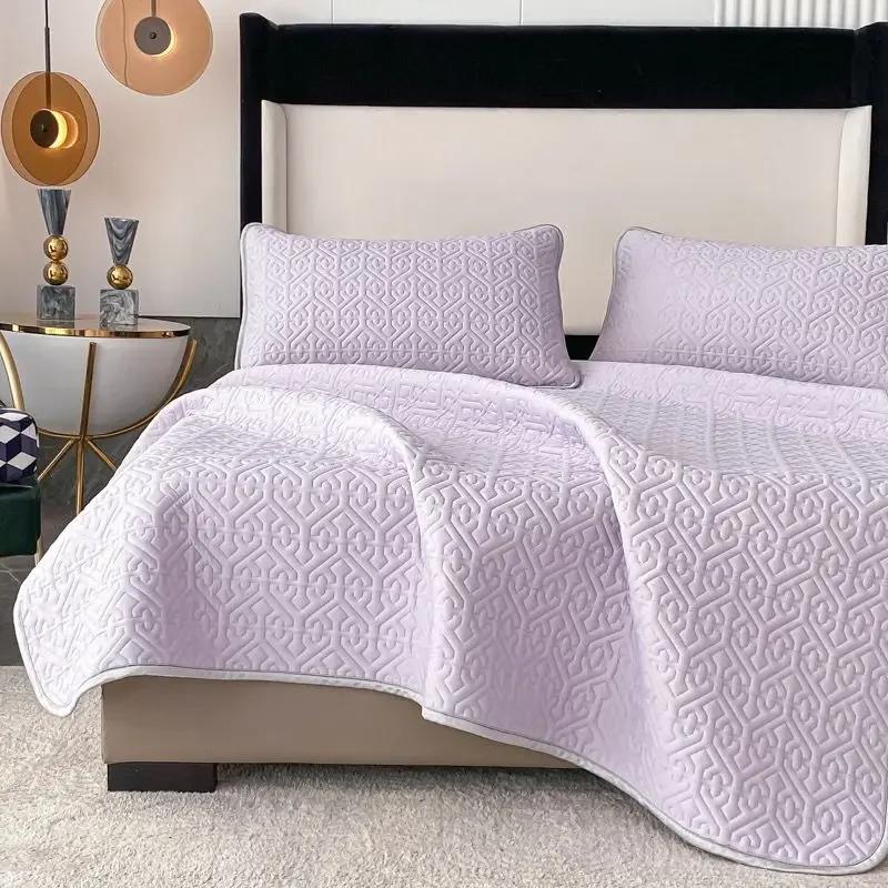 Cearșaf de pat din latex de vară, răcoritor, protector pentru saltea, saltea dublă, 90/120/150/180 cm, cuvertură de pat King și textile pentru casă