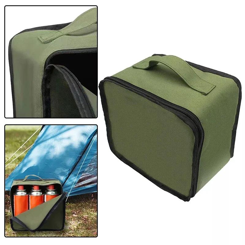 Sac Organisateur pour Cartouche de Gaz de Camping Sac de Transport Polyvalent Sac de Rangement pour Camping en Plein Air Pique-nique Sac pour Besoins Quotidients Sac à Main, Fermeture Éclair