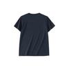 Anta Solid Color Round Neck Pullover Short Sleeve T-Shirt Women Tops Night-Sea-Black 162320153-2
