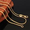 Dignified Gold Golden Snake Bone Pendant Clavicle Chain Silver Necklace Kolye Collares Cadenas De Sieraden Necklace