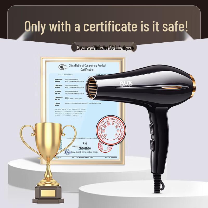 AUX 2000W Quick-Dry Hair Dryer with Constant Temperature