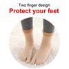 Plush Velvet Thicken Split Toe Socks Two Toe Mid-Calf Socks Winter Thermal Socks Floor Socks Japanese Tabi Socks Clogs Socks