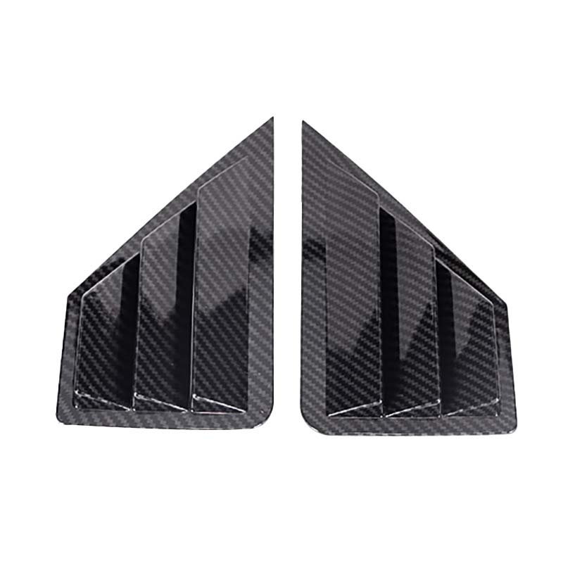 For Toyota C-HR CHR 2016-2025 Car Rear Louver Window Side Shutter Cover Trim Sticker Vent Scoop ABS Carbon Fiber Accessories