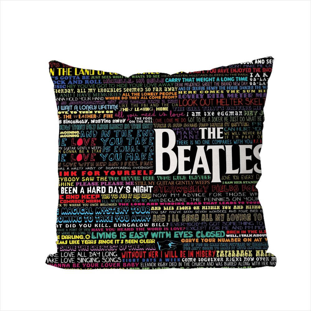 

Rock Band The BBeatles Pillow Case For Car Sofa Decorative Home Doublesided Print Plush Square Throw Pillow Cushion Cover 30x30cm