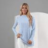 Women's Daily Casual Long Sleeve Mid Collar Top