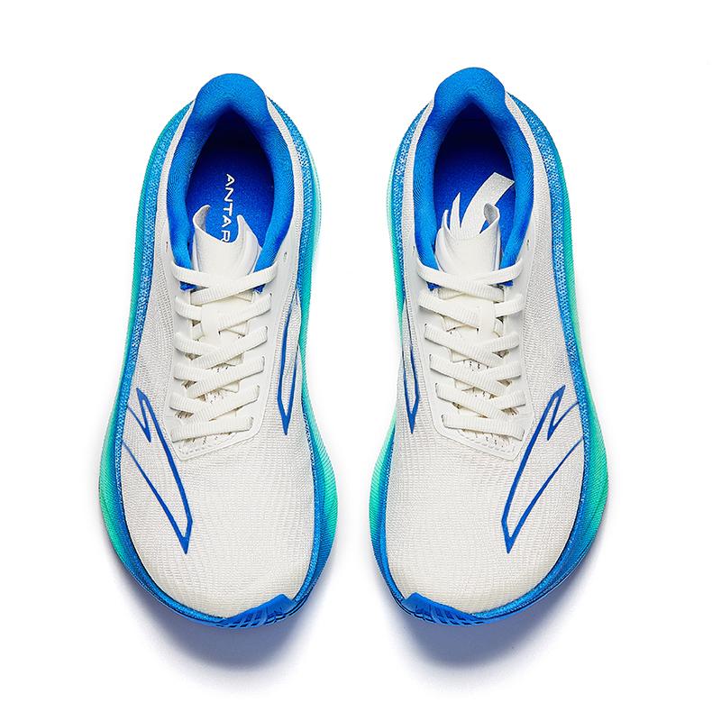 New ANTA Asphalt Road Dominator 3 Casual Shoes Men's Low top Ivory White, New Palace Blue 912535591-2