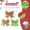 12 PCS Red Green Christmas Bows, 6' Wreath Bows for Tree & Home Decor
