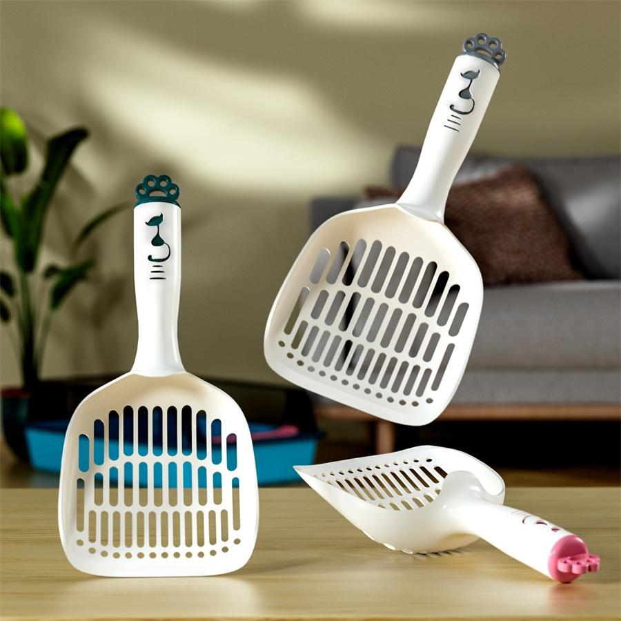 New Cat Litter Shovel Large Thickened Fine Hole Tofu Sand Cat Shovel Cat Cleaning Supplies