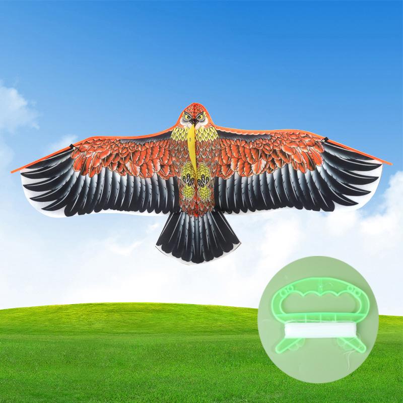 1.1M Eagle Kite With 30 Meter Kite Line Large Eagle Fly Bird Kites Children Gift Family Trips Garden Outdoor Sports Game Toy