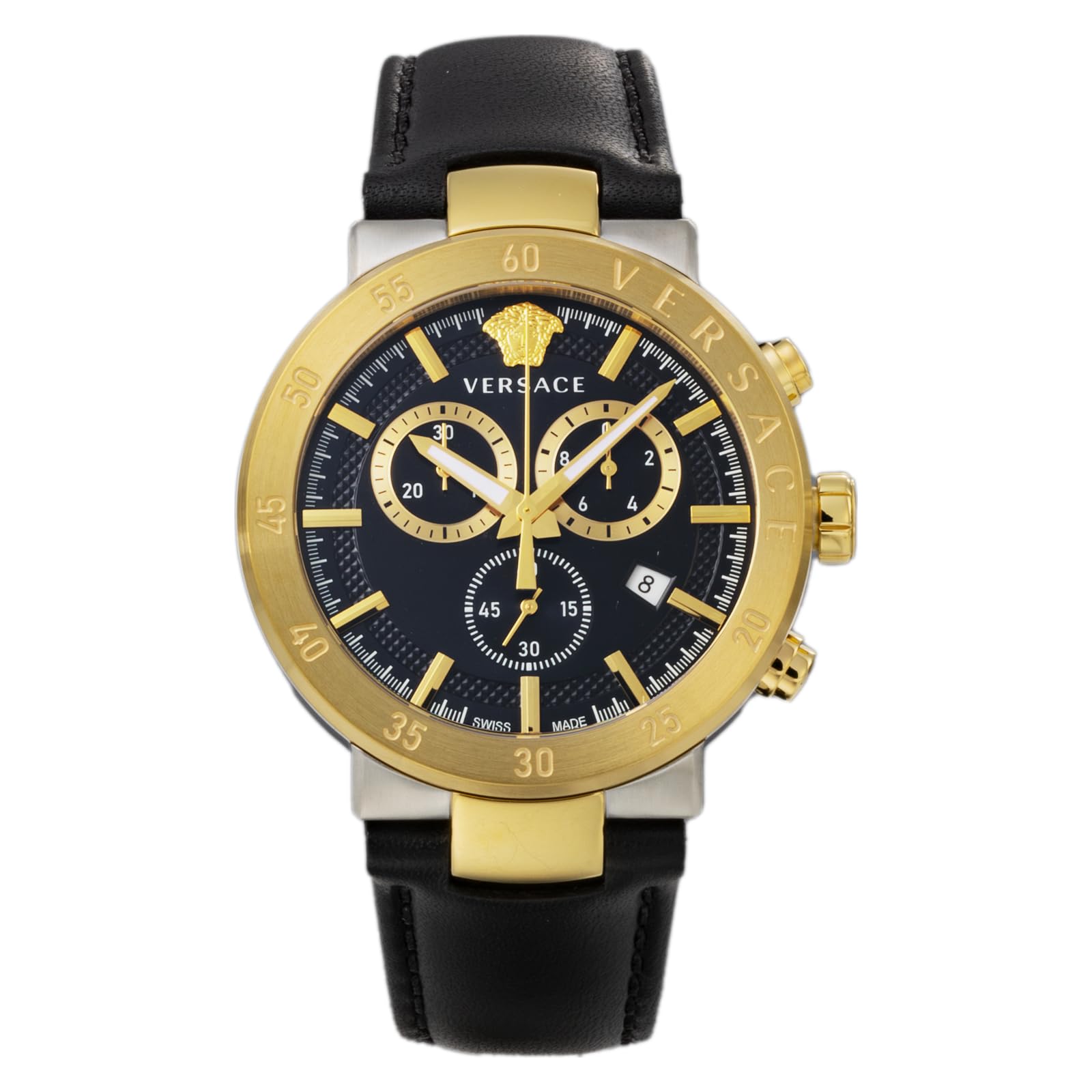 

Watch URBAN MY STIQUE Black Dial Stainless Steel Sapphire Glass Quartz Swiss Watch Wristwatch Brand VEPY00320 [Versace] Men s [Used] чорний