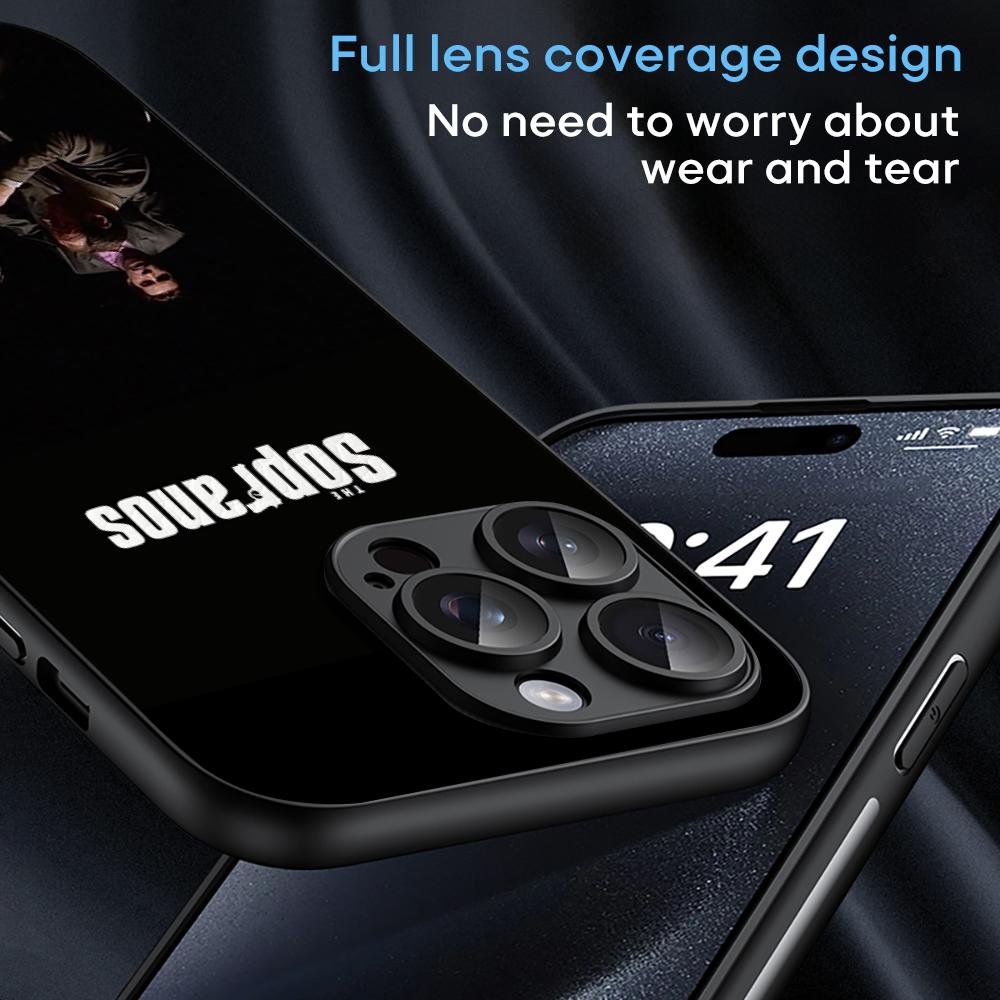 The Sopranos  Classic Movie Poster Phone Case For iPhone 17 16 15 14 13 12 Plus Pro Max High-end Luxury Magsafe Sheepskin
