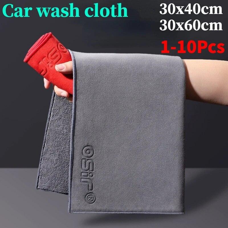 

Супер впитывающее автомобильное полотенце из микрофибры, аксессуары для мытья окон, сушка, чистящая ткань без следов, без водяных знаков, полотенце для мытья автомобиля