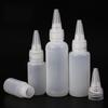 10pcsEmpty PE Plastic Glue Bottles With Screw-On Lids Squeeze Liquid Ink Oil Dropper Bottles 10ML/20ML30ML/50ML Wholesale