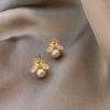 2025 Silver Needle Zircon Pearl Earrings: French Retro Light Luxury Studs for Women