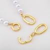 18K Gold Plated Irregular Oval Double Circle Fastener DIY Jewelry Making Accessories Connectors Clasp Necklace Bracelet Supplies