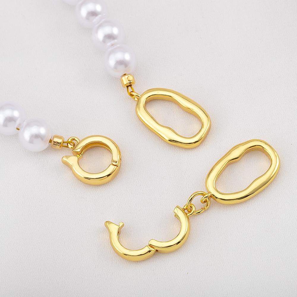 18K Gold Plated Irregular Oval Double Circle Fastener DIY Jewelry Making Accessories Connectors Clasp Necklace Bracelet Supplies