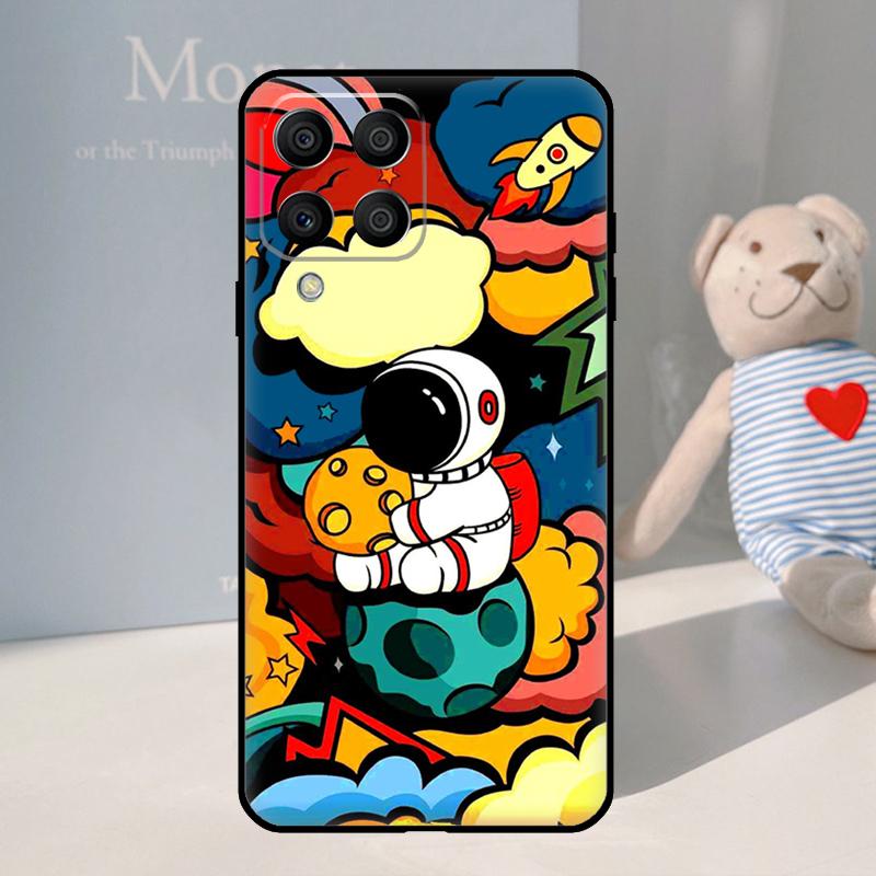 Star Astronaut Cute For Samsung Galaxy M16 M06 M33 M13 M35 M53 M11 M21 M31 M55 M15 M14 M34 M54 M12 M32 M52 Case Samsung M23